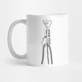 Rock climbing stick clip Mug